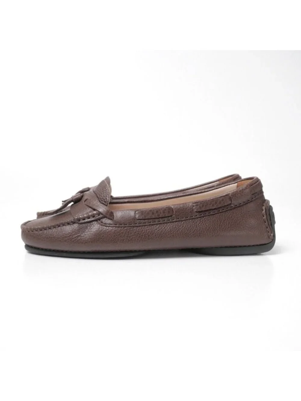 Chanel Loafers 35.5 Driving Shoes Slip On CC Logo Tassel